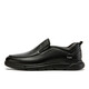 Camel leather shoes men's business casual shoes soft sole soft leather dad lazy shoes W932263660 black 41