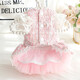 Vierbeiner Blumenhuf, schwere Arbeit handgefertigte Katzenprinzessin Rock Hunde Kleidung Frühlings- und Herbstkleidung, Laufstegpartykleid Welpenkleidung, Haute Couture Lace Blues XL-About 9-10jin [Jin gleich 0,5 kg]