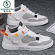 Woodpecker men's shoes for autumn breathable and versatile casual sports shoes 2025 new spring and autumn style work and work work Martin boots [mesh style] khaki 39