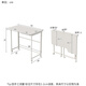 Shufusi folding desk mobile learning computer table home adult simple writing desk bedroom bedside folding table single table L-shaped folding table all white