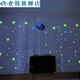 30CM夜光月球发光星星创意荧光墙贴儿童房装饰品卡通星空贴纸自粘 (蓝色光)1月亮+1049个星星圆点_3