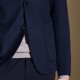 Antonio [Mulberry Silk/Cashmere] Light Luxury Wool Suit Men's Autumn Business Traje informal Jacket Navy Blue 56 (190/104a)
