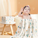 Magmeng baby bath towel pure cotton gauze 6-layer Class A antibacterial towel children's soft absorbent bath quick-drying bathrobe