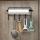Accor kitchen hook multi-functional kitchen utensil row hook punch-free roll paper storage rack towel rack