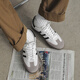 SANLITAI Spring Extra gran tamaño zapatos para hombres zapatos blancos casuales 46 zapatos de entrenamiento alemán de hombres 47 zapatos deportivos 48 zapatos de tablero ancho 1315 blanco 39
