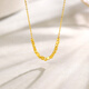 Saturday blessing 18K gold necklace women's geometric color gold necklace birthday gift C0612351 40+5cm