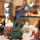Gerila Sakura Ukulele 2011 Girls' Cute Beginners Small Guitar Vane Uklili High-Precision 23-inch Vane Obsidian Black Electric Box + Accessories Teaching