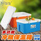 Miter Cool Food Insulated Box Takeaway Delivery Box School Canteen Meal Delivery Box Household Fresh Box Seafood Ice Bucket Ice Cube Freezing Medicine Refrigerator 85L Blue Original-EPS None