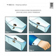 KFLK High-End-Manschette Links für Männer französische Schnallenschubsthemmelde Hemd Schnalle Hülle Hemd Shirt Button Cuff