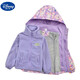 Disney (Disney) girls and children's clothing spring, autumn and winter new velvet thickened three-in-one detachable jacket for middle and large children, spliced Kuromi three-in-one purple 120