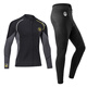 Yobel 1.5MM men's wetsuit split long-sleeved snorkeling trousers suit warm 3MM cold-proof lock warm winter swimming suit for men men's black and gray 1.5MM long-sleeved one-piece L 170-180CM weight 120-140Jin Jin equals 0.5 kg