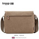 Sac à épaule pour hommes décontractés troupes de troupe de troupes pour hommes masculins neuf style masculin crossbody bac masculin de toile de toile de toile horizontale sac à épaule masculine sac grand brun l1585