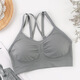 New Crosed Beautiful Rücken ohne Stahlringe sammeln Schlaf BH Sports Basis große Studentenunterwäsche für Frauen dünner Sommer weißer Kreuz BH für 100-120 Jin [Jin gleich 0,5 kg]
