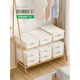 Hanke Underwear Storage Box Home Drawer-type Compartment Wardrobe Three-in-One Underwear and Socks Organizing Box Moonlight White-Sock Box Without Cover