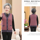 Hengyuanxiang Muttertagsgeschenksgeschenk Mutterpackung neuer gestrickter Strickweste Frühlings- und Herbstkleidung mittleren Alters und älteres Fett Lose Lose Wollmilch Purple Rot (12805) m (vorgeschlagen 90-105jin [Jin gleich 0,5 kg]))