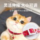Huanpet.com Cat Collar Cat Bell Dog Pet Young Medium Cat Dog Collar Necklace Decoration Supplies Red
