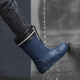 Zapatos de lluvia de tubo de tubo de moda de Bainiko zapatos de pesca impermeables al aire libre para hombres cocina anti-slip desgaste zapatos de lluvia resistentes a los zapatos de agua al aire libre zapatos de goma de trabajo
