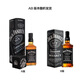 杰克丹尼（Jack Daniels）田纳西州威士忌 40度 调和型洋酒 黑标礼盒 500ml*1瓶 