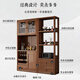 Xiaomuwo (xiaomuwo) meal cabinet partition cabinet solid wood porch room wine cabinet against the wall cabinet function storage dining cabinet Purple sandalwood 1.2 meters of cabinet (3 door) assembly