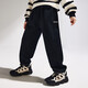 ASK JUNIOR Children's Pants Autumn and Winter Wear Large Children's Warm All-in-One Velvet Casual Pants Trendy New Year Boys' Sweatpants