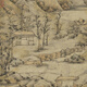 
[Directly equipped with self-operated] Ni Zan's sky forest after rain ancient landscape painting scroll literati replica antique painting hanging painting Ni Zan's sparse forest light mist picture 12116 50X118 cm spray painting heart size