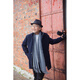 Ruizhi Spring and Autumn New Middle-aged and Elderly Woolen Coat Men's Mid-Length Woolen Jacket Thickened Warm Trench Coat Middle-aged Men's Clothing Sapphire Blue L 175
