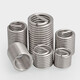 Bingneng 304 stainless steel thread braces thread protective sleeve screw sleeve steel wire sleeve spring repair steel sleeve conversion screw sleeve M12*1.75*3D 10 pieces