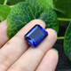 Zhenqian 5A grade Sri Lankan sapphire loose stone rectangular ring main stone cornflower blue tanzanite rough stone 4x6mm