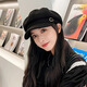 MMOPTOP beret women's four seasons Korean version of the trendy British retro all-match face-showing small octagonal hat newsboy painter duck tongue hat