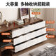 Xianqingyashe Drawer Cabinet Bedroom Storage Cabinet Living Room Wall Storage Cabinet Simple Modern Nine-drawer solid wood drawer cabinet at the end of the bed Nine-drawer cabinet + dressing table (stool included) Entry package installation