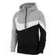 Nike (NIKE) new jacket men's summer fashion retro logo sportswear casual hooded knitted cardigan jacket AR30 AV9756-100 woven windproof stand collar M