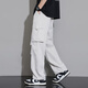 Dingfengbaoluo Seda de seda de secado rápido Pantalones casuales de secado rápido para hombres de trabajo estadounidenses masculinos de moda