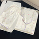 冰丝睡衣女夏天薄款ins风高颜值短袖短裤字母印花家居服两件套装 套YFY9904 M【建议80-100斤】