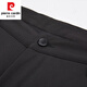 PANTRE CARDIN DOWN Pantalons hommes portant un pantalon décontracté hivernis épaissis de pantalons pour hommes et des hommes de l'âge moyen Pantalon long pantalon long 9230 noir xl