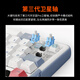 Dareu A98master/A98 master mechanical keyboard three-mode hot-swappable game Gasket adjustable structure PBT keycap axis change RGB white and - sky axis V5
