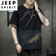 JEEP SPIRIT summer new cotton short-sleeved T-shirt men's loose casual half-sleeved T-shirt base shirt youth versatile top 829-white M