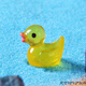 Internet celebrity luminous mini color crystal duck toy car ornaments luminous decompression animal small objects duck ornaments set of 9