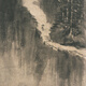 元方从义高高亭图古代山水画卷轴文人复仿古画挂画 元吴镇丛薄幽居12033 40X90厘米（喷绘画心尺寸） 宣纸材质（喷绘画心