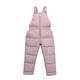 Warm winter duck new children's down cotton pants autumn and winter thickened boys and girls children's clothing winter clothing baby Korean overalls cotton pants bean green 100 cm