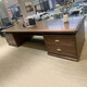 Kong Qiu Mingge (KOQUMGE) New Chinese style solid wood boss desk modern simple business president walnut wood table and chair combination high-end atmospheric executive desk office computer desk boss desk 2400W*1050D*760H