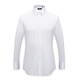 PEROMON Business Camiseta de manga larga Camisa formal para hombres Fibra de bambú de bambú fácil para tomar un atuendo profesional de carrera White 40
