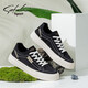 SaTCHI canvas shoes men's summer new breathable board shoes men's casual shoes fashion daily lace-up soft sole shoes trendy Black S3T061003A 41