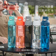 LIVE LEVORETritan plastic water cup large capacity cup for men and women outdoor sports fitness water bottle student portable military training pot elegant gray (sports water cup) 750ml