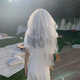 Jingli Jingda [globo de confesión] Velo y matrimonio matrimonio Bride tocado fotos Confession Decoración de velo de velo de los niños