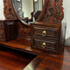 Jimeige mahogany furniture Indonesian black rosewood (scientific name: broad-leaf rosewood) dressing table bedroom solid wood dressing table dressing table Chinese carved dressing table stool mirror carved dressing table with stools