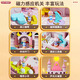 Idol cat toy girls magnetic castle play house girl Aisha princess castle doll house children's birthday gift [Purple] Sound and light surprise castle 35 4-8-9-12 year old daughter's first birthday gift