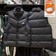 
Nike (NIKE) down vest men's 2024 winter sportswear thickened windproof jacket stand collar down vest DD681 DV1136-010 Black 85% gray duck down XL