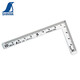 
Wenzhi Dehe He Determination 10*5cm ultra-small curved size three-inch craftsman 12101 stainless steel small corner ruler with the same front and back ruler with the same front and back ruler