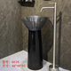 Basin de colonne d'art cristallin Basin de lavabo à rechange intégrée peut briller le bassin de lavage de colonne en résine transparente colorée 6628 (la couleur peut être sélectionnée)
