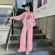 巴莱恩娜韩国女童卫衣套装春秋2025新款洋气儿童运动休闲裤炸街大童三件套 绿色（背心+外套+裤子） 150cm
